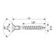 Spax Universalschraube 4,5 x 45 mm Senkkopf Kreuzschlitz Z Vollgewinde S-Spitze WIROX A3J