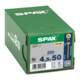 Spax Universalschraube 4,5 x 50 mm Senkkopf Kreuzschlitz Z Vollgewinde 4CUT YELLOX A2L