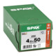 Spax Universalschraube 4,5 x 50 mm Senkkopf T-STAR plus Teilgewinde 4CUT WIROX A3J