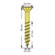 Spax Universalschraube 4,5 x 60 mm Senkkopf Kreuzschlitz Z Teilgewinde 4CUT YELLOX A2L