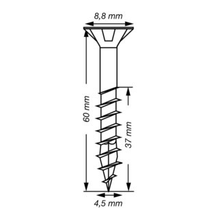 Spax Senkkopf T-STAR plus Teilgewinde