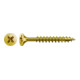 Spax Universalschraube 4,5 x 70 mm Senkkopf Kreuzschlitz Z Vollgewinde 4CUT YELLOX A2L
