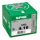 Spax Universalschraube 4 x 16 mm LinsenSenkkopf Kreuzschlitz Z Vollgewinde 4CUT WIROX A3J