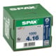 Spax Universalschraube 4 x 16 mm Senkkopf Kreuzschlitz Z Vollgewinde 4CUT WIROX A3J