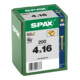 Spax Universalschraube 4 x 16 mm Senkkopf Kreuzschlitz Z Vollgewinde 4CUT YELLOX A2L