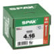 Spax Universalschraube 4 x 16 mm Senkkopf T-STAR plus Vollgewinde 4CUT WIROX A3J