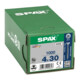 Spax Universalschraube 4 x 30 mm Senkkopf Kreuzschlitz Z Teilgewinde 4CUT WIROX A3J