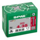 Spax Universalschraube 4 x 35 mm Halbrundkopf T-STAR plus Vollgewinde 4CUT WIROX A3J