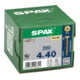 Spax Universalschraube 4 x 40 mm Senkkopf Kreuzschlitz Z Vollgewinde 4CUT YELLOX A2L