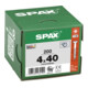 Spax Universalschraube 4 x 40 mm Senkkopf T-STAR plus Teilgewinde 4CUT WIROX A3J