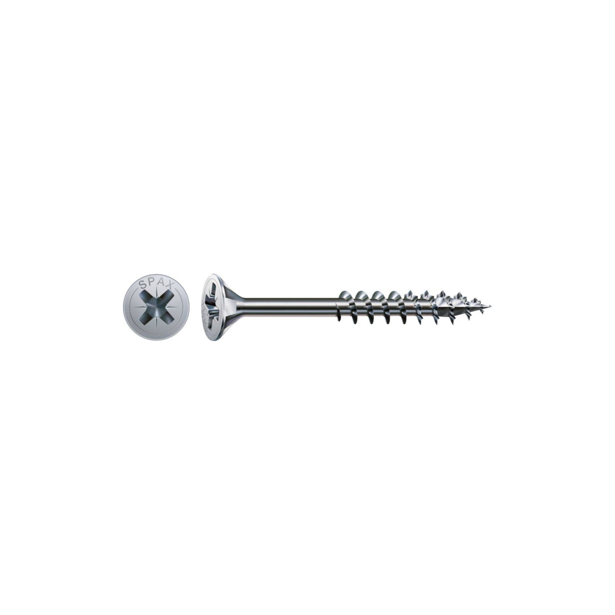 Spax Universalschraube 5 x 100 mm Senkkopf Kreuzschlitz Z Teilgewinde 4CUT WIROX A3J
