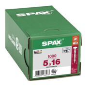 Spax Universalschraube 5 x 16 mm Halbrundkopf T-STAR plus Vollgewinde 4CUT WIROX A3J-5