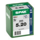 Spax Universalschraube 5 x 20 mm Senkkopf Kreuzschlitz Z Vollgewinde 4CUT WIROX A3J