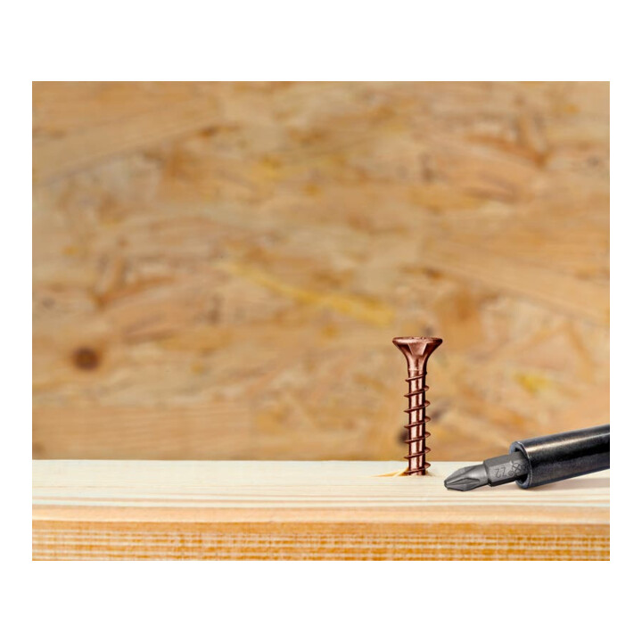 Spax Universalschraube 5 x 40 mm Senkkopf Kreuzschlitz Z Vollgewinde 4CUT Brüniert C1A