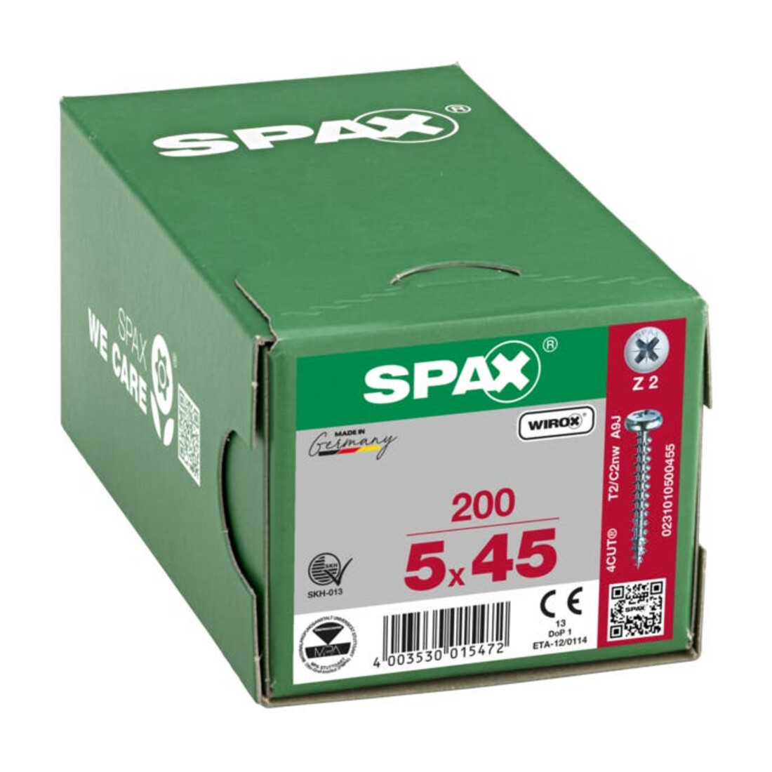 Spax Halbrundkopf-Universalschraube PZ, Stahl, galvanisch verzinkt