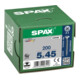 Spax Universalschraube 5 x 45 mm Senkkopf Kreuzschlitz Z Vollgewinde 4CUT WIROX A3J