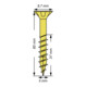 Spax Universalschraube 5 x 60 mm Senkkopf Kreuzschlitz Z Teilgewinde 4CUT YELLOX A2L