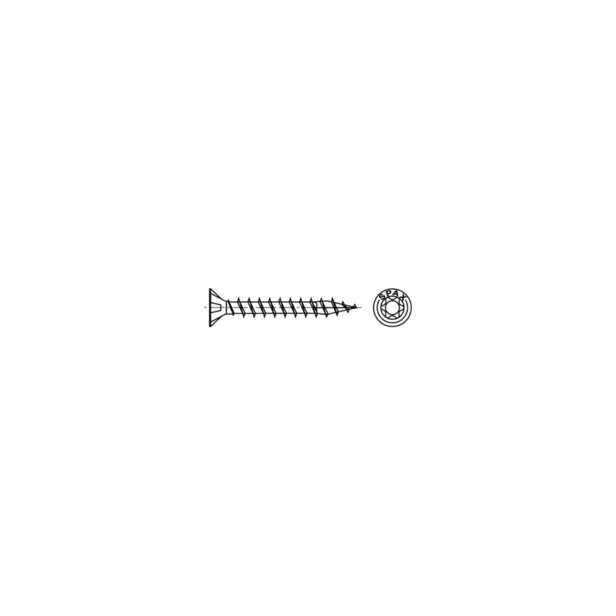 Spax Universalschraube 5 x 60 mm Senkkopf T-STAR plus Vollgewinde 4CUT WIROX A3J