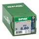 Spax Universalschraube 5 x 80 mm Senkkopf Kreuzschlitz Z Vollgewinde 4CUT YELLOX A2L