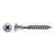 Spax Universalschraube 5 x 80 mm Senkkopf Kreuzschlitz Z Vollgewinde S-Spitze Galvanisch blank verzinkt A2J