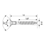 Spax Universalschraube Senkkopf Kreuzschlitz Z Vollgewinde S-Spitze WIROX A3J-4