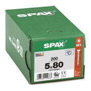 Spax Universalschraube 5 x 80 mm Senkkopf T-STAR plus Vollgewinde 4CUT WIROX A3J-5