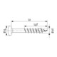 Spax Universalschraube 5 x 90 mm Halbrundkopf T-STAR plus Teilgewinde 4CUT WIROX A3J