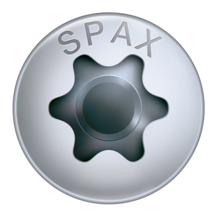 Spax Universalschraube 6 x 100 mm Halbrundkopf T-STAR plus Teilgewinde 4CUT WIROX A3J