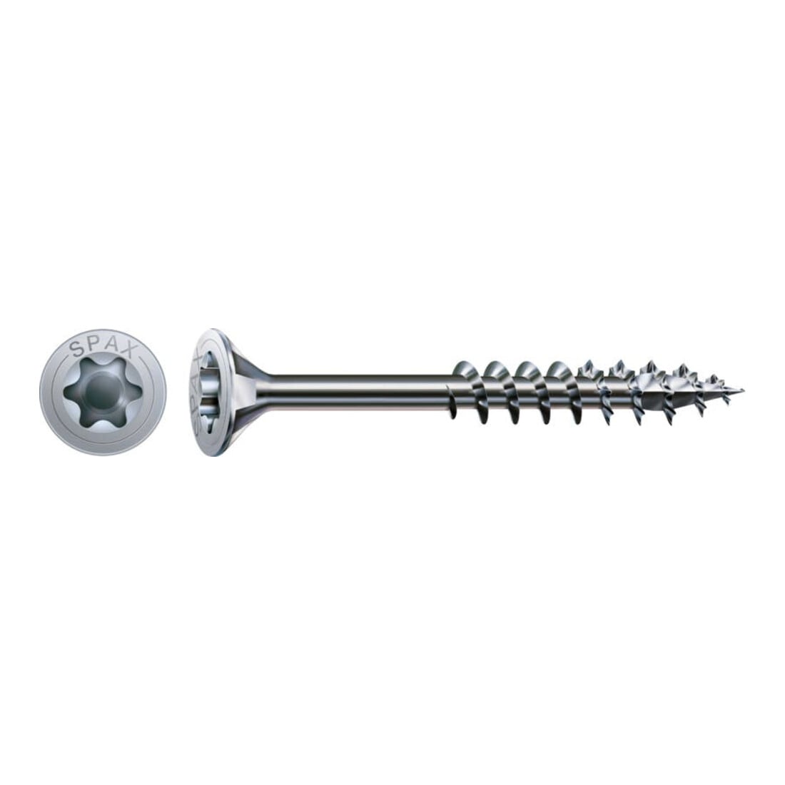Spax Universalschraube 6 x 120 mm Senkkopf T-STAR plus Teilgewinde 4CUT WIROX A3J