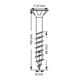 Spax Universalschraube 6 x 140 mm Senkkopf T-STAR plus Teilgewinde 4CUT WIROX A3J