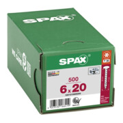 Spax Universalschraube 6 x 20 mm Halbrundkopf T-STAR plus Vollgewinde 4CUT WIROX A3J-5
