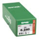 Spax Universalschraube 6 x 240 mm Senkkopf T-STAR plus Teilgewinde 4CUT Galvanisch blank verzinkt A2J