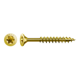 Spax Universalschraube 6 x 60 mm Senkkopf T-STAR plus Teilgewinde 4CUT YELLOX A2L