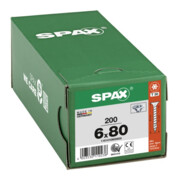 Spax Universalschraube 6 x 80 mm Senkkopf T-STAR plus Vollgewinde 4CUT WIROX A3J-5