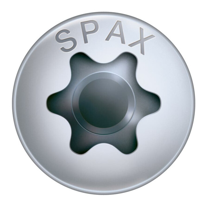 Spax Universalschraube 6 x 90 mm Halbrundkopf T-STAR plus Teilgewinde 4CUT WIROX A3J