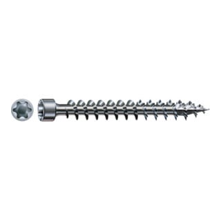 Spax Vis à bois construction tête cylindrique, T-STAR plus avec pointe SPAXCUT, trempée, revêtement glissant