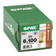 Spax Vis à bois 6 x 100 mm tête cylindrique T-STAR plus filetage complet 4CUT WIROX P3J