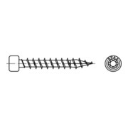 Spax Vis à bois construction tête cylindrique, T-STAR plus avec pointe SPAXCUT, trempée, revêtement glissant