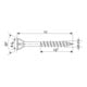 SPAX Vis à plancher SEKO T-Star+ TG WIROX 3,5 x 35