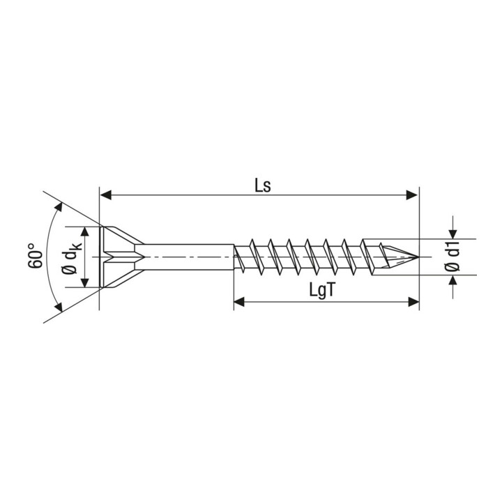 SPAX Vis à plancher SEKO T-Star+ TG WIROX 3,5 x 35