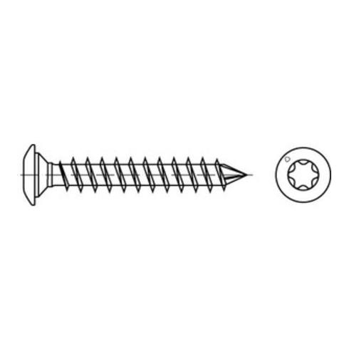 Spax Vis à poteau 8 x 50 mm Tête centrée T-STAR plus Filetage complet Pointe CUT Inox anti-rouille