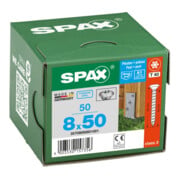 Spax Vis à poteau 8 x 50 mm Tête centrée T-STAR plus Filetage complet Pointe CUT Inox anti-rouille-5