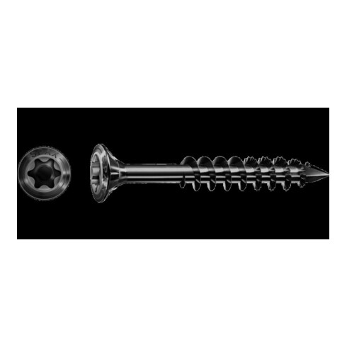Spax Vis à tête fraisée nervurée A2 4,5x60 T-STAR PLUS T20 TG CUT 100 pcs BLAX