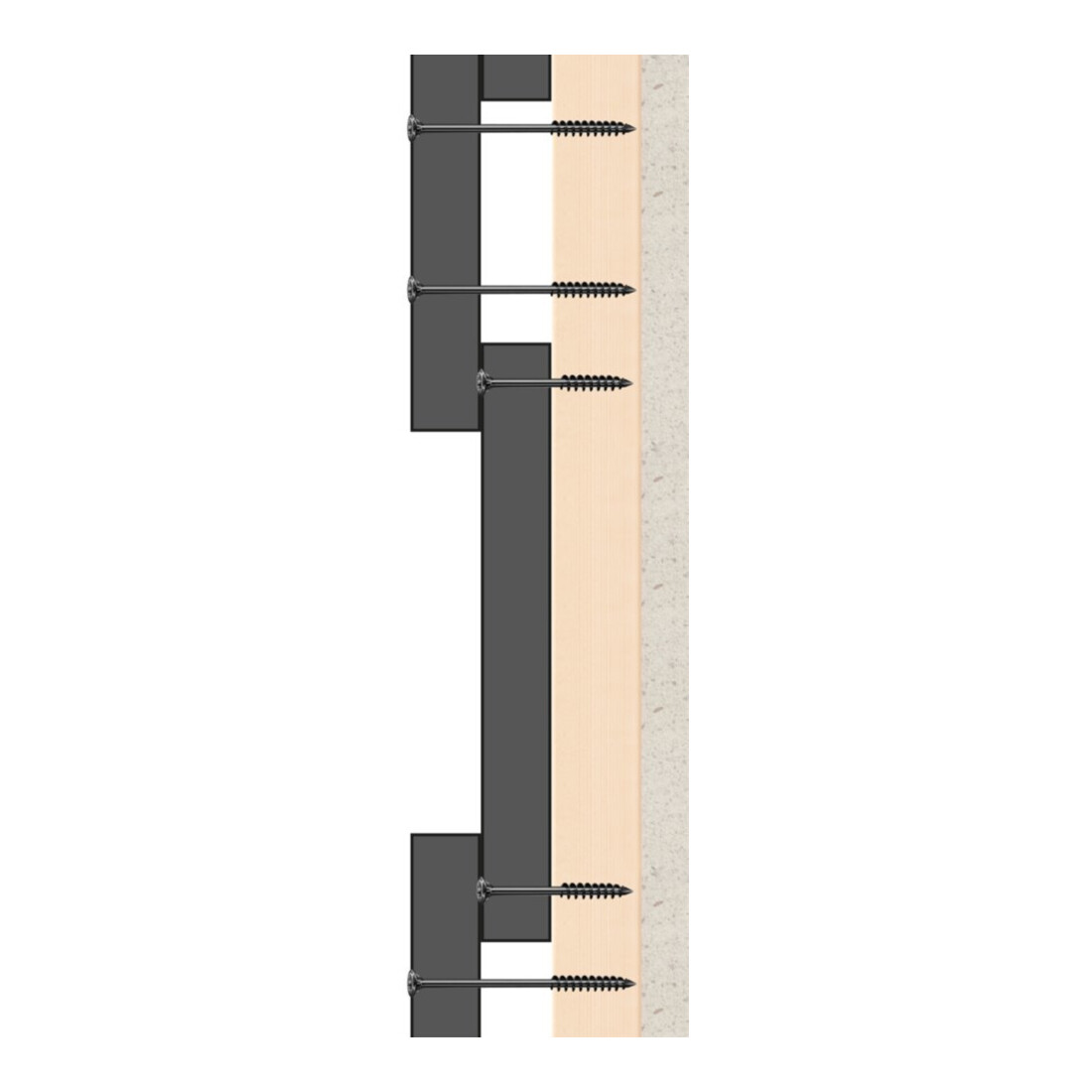 Spax Vis à tête fraisée nervurée A2 4,5x70 T-STAR PLUS T20 TG CUT 100 pcs BLAX