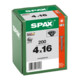 Spax Vis à tête fraisée T-STAR+ 4,0 x 16 Noir zingué HP