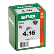 Spax Vis à tête fraisée T-STAR+ 4,0 x 16 Noir zingué HP-5