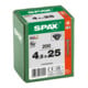 Spax Vis à tête fraisée T-STAR+ 4,5 x 25 Noir zingué HP
