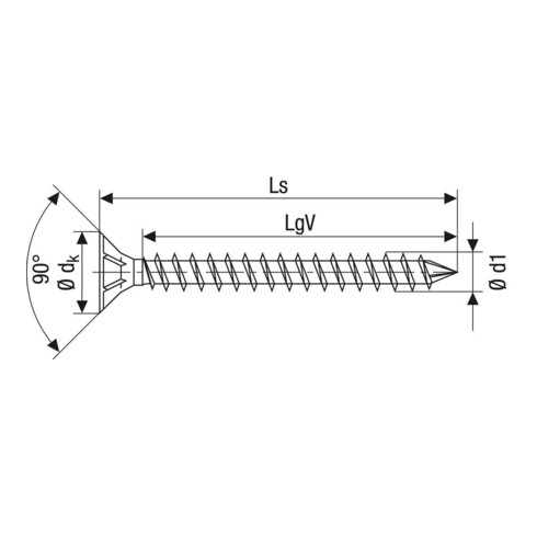 Spax Vis à tête fraisée T-STAR plus 10,0x600 VG Wirox