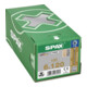Spax Vis de réglage Flako 6 x 120 T-STAR+ T30 4CUT pointe Wirox