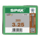 Spax Vis pour panneau arrière 3 x 25 sans tête T-STAR PLUS T10 VG-1